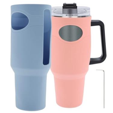 Imagem de KHZSPP 2 pçs bota de silicone de corpo inteiro protetor de silicone bota protetora de garrafa de água bota de silicone dobrável capa de bota de silicone reutilizável para copo Quencher garrafa de água