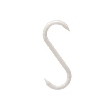 Imagem de 100 Biltong Plastic S-Hooks – 3” x 1” Meat Hanging Hooks for Drying & Smoking Meat | Make DIY Biltong Jerky | BBQ in Style w/ our Sausage Butcher S-Hooks (White) Y