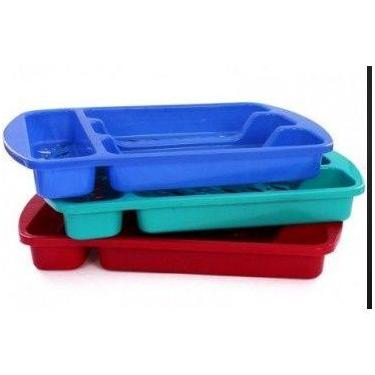 Imagem de Organizador Porta Talheres de Gaveta com Tampa 4 Divisões Plástico - E