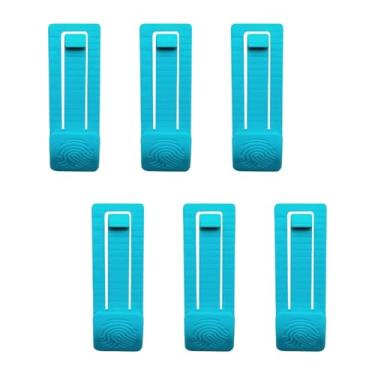 Imagem de harayaa 6x Clipes para quilhas de prancha de surfe Clipes para quilhas de prancha de remo Equipamento prático Ferramenta profissional Fácil de usar Grampos, Azul