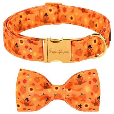 Imagem de Coleira para cães, patas de estilo exclusivo, Halloween, com gravata b
