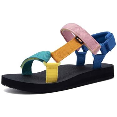 Imagem de YOCCI Sandálias esportivas femininas originais para caminhada, com suporte de arco, tap...