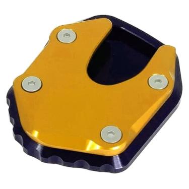 Imagem de BYYINGSUS Extensão de suporte de placa ampliadora de suporte lateral para pé de motocicleta compatível com NC750X NC 750X NC750 X/DCT 2021 2022 2023 (dourado)