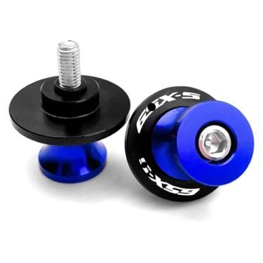 Imagem de BYYINGSUS Parafusos de suporte deslizante de carretel de braço oscilante M8 para motocicleta compatíveis com GSX-S750 GSX-S1000 GSX-S1000GT GSX-S950 GSXS 750 1000 2011-2023 2024 (azul)