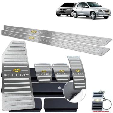 Imagem de Descanso Pedaleira Manual Soleira Celta 2 Portas Prata