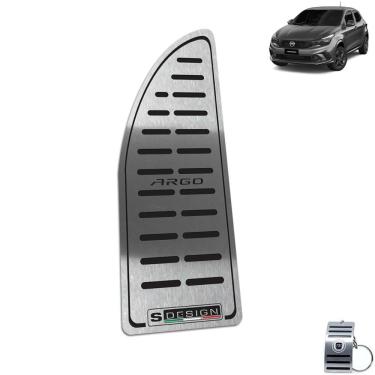 Imagem de Descanso de Pé Em Aço Inox Preto Fiat Argo S-Design