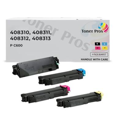 Imagem de TONER PROS (TM) Compatible Toner Cartridge 408310, 408311, 408312, 408313 for Ricoh P C600 Printer (4 Color Pack) - Black 18,000 and Colors 12,000 Pages