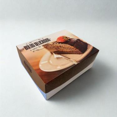 Imagem de Caixa para Bolo 31x25x12 cm - 10 Unidades de Embalagem Prática - no-br