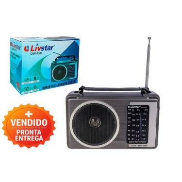 Imagem de Rádio Retrô Portatil P/ Cadeia Presidio 4 Faixas Livstar Am/Fm 3W Pilh