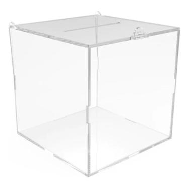 Imagem de Urna Caixa Em Acrilico Quadrada Para Sorteio