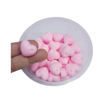 Imagem de Sabonete Artesanal Mini Coração para Lembrancinha, 60 Unidades, Formato Coração, 2 x 1,7 x 1 cm, Personalizável com Cor e Essência (Rosa Claro, Alfazema)