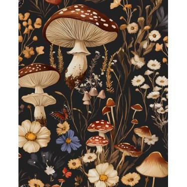 Imagem de BOKEBEVE Papel de parede de papel de parede vintage de papel de parede floral de contato com folhas de papel de parede para armário quarto backsplash amigável ao locatário removível 43 x 1000 cm