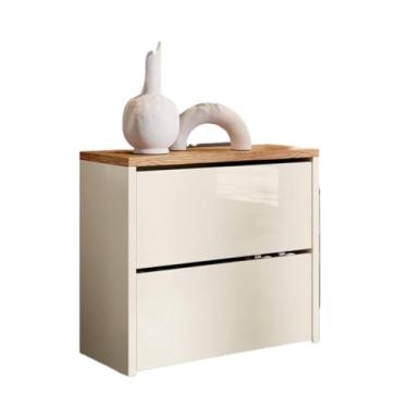 Imagem de Sapateira Hall entrada 2 Gavetas Basculantes (OFF/NATURE)