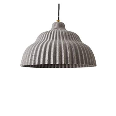 Imagem de Lustre moderno pendente de teto, luminária de teto para sala de jantar, luminária pendente nórdica, retrô, concreto, loft, luminária pendente em V, luz de cozinha (tamanho: laranja) (tamanho