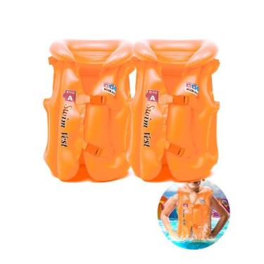 Imagem de Kit 2 Boia Inflavel Colete Infantil Piscina Praia Verão Agua - M3M, Un
