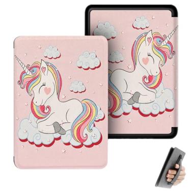 Imagem de GUKSRASO Capa para Kindle Paperwhite 12ª Geração (7") / Colorsoft Signature Edition 2024 - com Função Automática de Dormir/Despertar e Alça de Mão