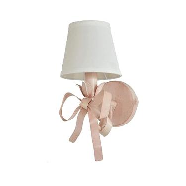 Imagem de Luminárias de parede Laços criativos Arandelas de parede em tecido de ferro forjado Abajur Lâmpada de parede Luminária montada na parede para quarto Sala de estar Corredor Quarto infantil Ba