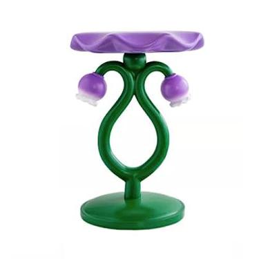 Imagem de Mesa de chá pequena mesa lateral em forma de flor, mesa de cabeceira, mesa de centro para sala de estar, quarto, espaços pequenos, montagem fácil, mesa de cabeceira moderna para decoração de casa