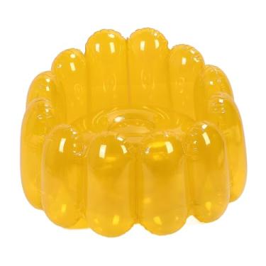 Imagem de Asixxsix Cadeira de sofá Inflável, sofá Inflável Portátil, Preguiçoso, Móveis de Assento de para Leitura, Sala de Estar, Quarto, Acampamento Casual (Amarelo)