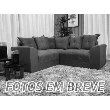 Imagem de Sofá Canto Marrom Cappuccino 609 Belo - Alpoim