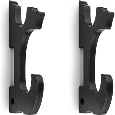 Imagem de Ekkhysis Suporte de espada, suporte de parede, gancho de 2 camadas, suporte de Katana, cabide de exibição ajustável para espada Samurai Tanto Rapier sabre de luz Cosplay Blade Tanjirou Demon Slayer