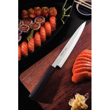 Imagem de Faca Yanagiba Inox 9 Sushi Marrom Tramontina