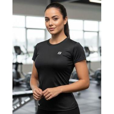 Imagem de Camiseta Feminina Termica Dry Fit Poliamida Uv Academia - Fyne Fit, Pr