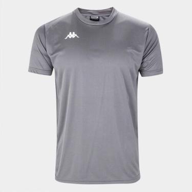 Imagem de Camisa Kappa Fardamento Modena Masculina, Chumbo, P
