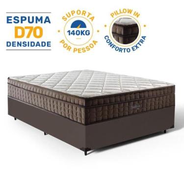 Imagem de Cama Box com Colchão de Espuma D70 Pillow In Ultra Dream Anjos Casal 1