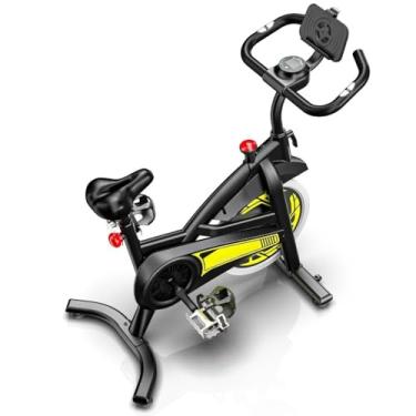 Imagem de Bicicleta Ergométrica Spinning Bike Indoor Gallant Mecânica 10kg - Profissional, Alta Resistência 150kg, Para Exercícios em Academia e Fitness(Amarelo)