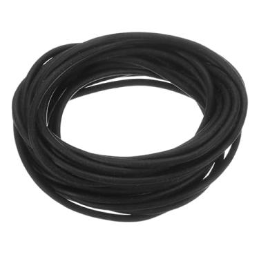 Imagem de Tira de vedação de espuma de silicone, 2,5 mm (0,1") diâmetro 4 metros (13,12 pés) longa esponja borracha vedação climática cordão de borracha redondo sólido para máquinas e indústrias, preto