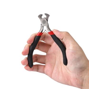 Imagem de 1 alicate de aço carbono para joias, alicate de corte final/alicate de ponta para colar, pulseira, acessórios de joias, fabricação de suprimentos de reparo com cerca de 105 mm de comprimento