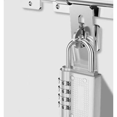 Imagem de Fechadura de combinação redefinível - à prova d'água, para armários de academia, portões e caixas de ferramentas. Fácil de configurar, durável e seguro.