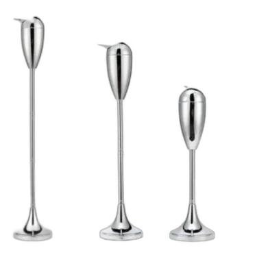 Imagem de Cinzeiro Telescópico Inox Chão Alto Cromado 3 Alturas