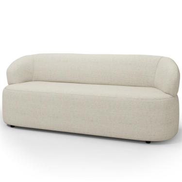 Imagem de Sofá 3 Lugares Orgânico Sala De Estar Living 170cm Carmen F04 Linho Mescla - Lyam Decor