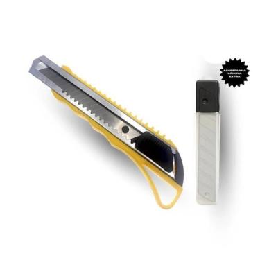Imagem de Estilete com lâminas de refil profissional 18mm - OI VIDA