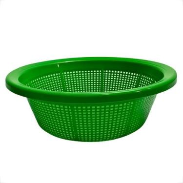 Imagem de Kit 10 Escorredor Macarrão Lavador Arroz Lava Tudo Multiuso 27x12cm Pl