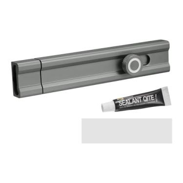 Imagem de PATIKIL Trava de trava deslizante de 15 cm, 2 peças, 2 peças, trava deslizante de segurança sem chave de liga de alumínio para porta embutida ou embutida para armário de porta de quarto para evitar