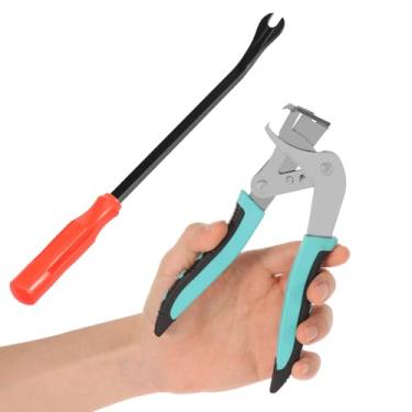 Imagem de Alicate de clipe de carro e ferramentas de desmontagem com barra de alavanca eficiente alicate automotivo ferramenta de remoção de clipe multifuncional abre os painéis sem esforço sem danos (1 peça)