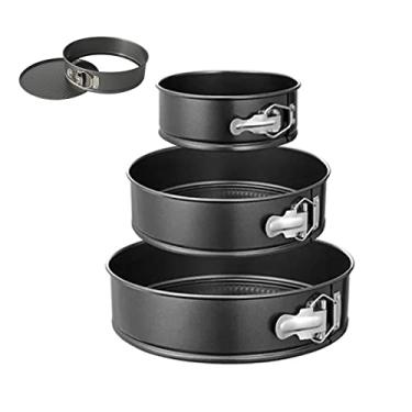 Imagem de AYNEFY OUTRAS FERRAMENTAS DE BABO ACESSÓRIOS NÃO ANOMILHO Simples Demould Metal Baking Seating Pan Pan Fast Dissipation Machine Bakeware para Cozinha DE Cozinha Em Casa 3 PCs