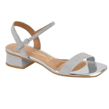 Imagem de Sandalia vizzano casual ref 6454.111.26565 feminino, 38, Prata
