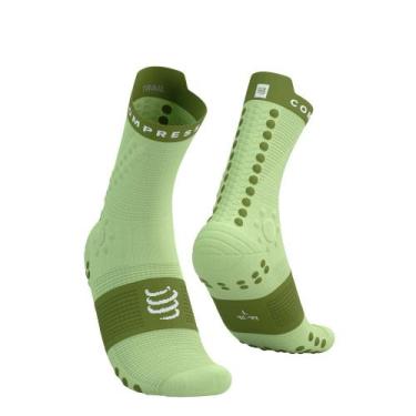 Imagem de Meia de Compressão para Trilha Trail Socks V4.0 Verde - Compressport, 