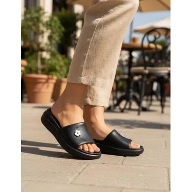 Imagem de Chinelo Piccadilly Smurfs Marshmallow Nuvem Impacto Conforto, Preto, 3