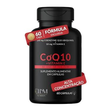 Imagem de Coenzima Q10 200mg Ubiquinol com Vitamina E 10mg ELLYM NUTRITION Alta Concentração 60 Capsulas