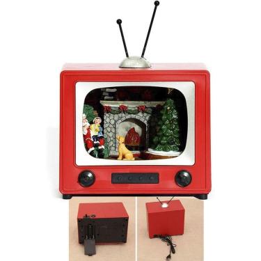 Imagem de Enfeite Televisao De Natal Natalino Papai Noel Arvore Musica Som Led Decoraçao Fim De Ano Casa Festa Comemoraçao