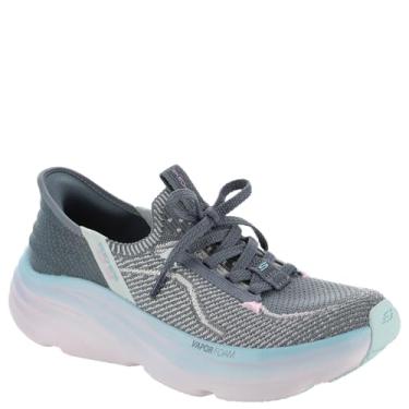Imagem de Skechers Tênis feminino D'lux Vapor Hands Free Slip-ins, Azul e roxo, 40