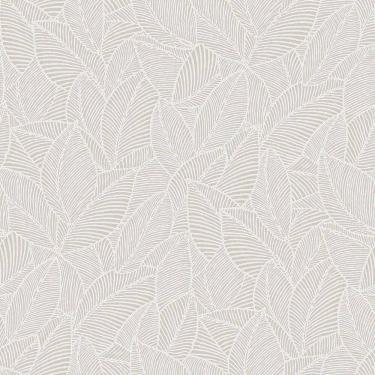 Imagem de Papel De Parede Vinilico 53cmx10 M Folhagem Off-white