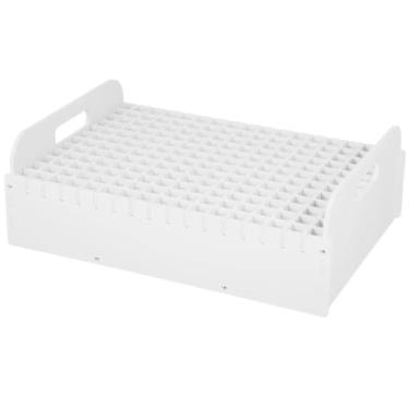 Imagem de Organizador de armazenamento de marcadores artísticos com 204 compartimentos, suporte ajustável para canetas, lápis, pincéis e suprimentos