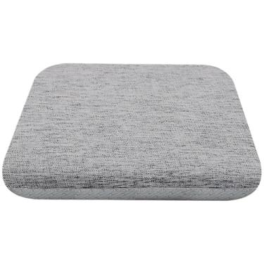 Imagem de Almofada de piso de espuma viscoelástica cinza, extra grossa de 5 cm para leitura e relaxamento, design antiderrapante