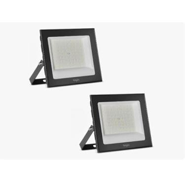 Imagem de Kit 2 Refletor LED Holofote 150W Branco Frio 6500K IP66 à Prova d’Água Econômico Jardim Fachada Quintal Premium